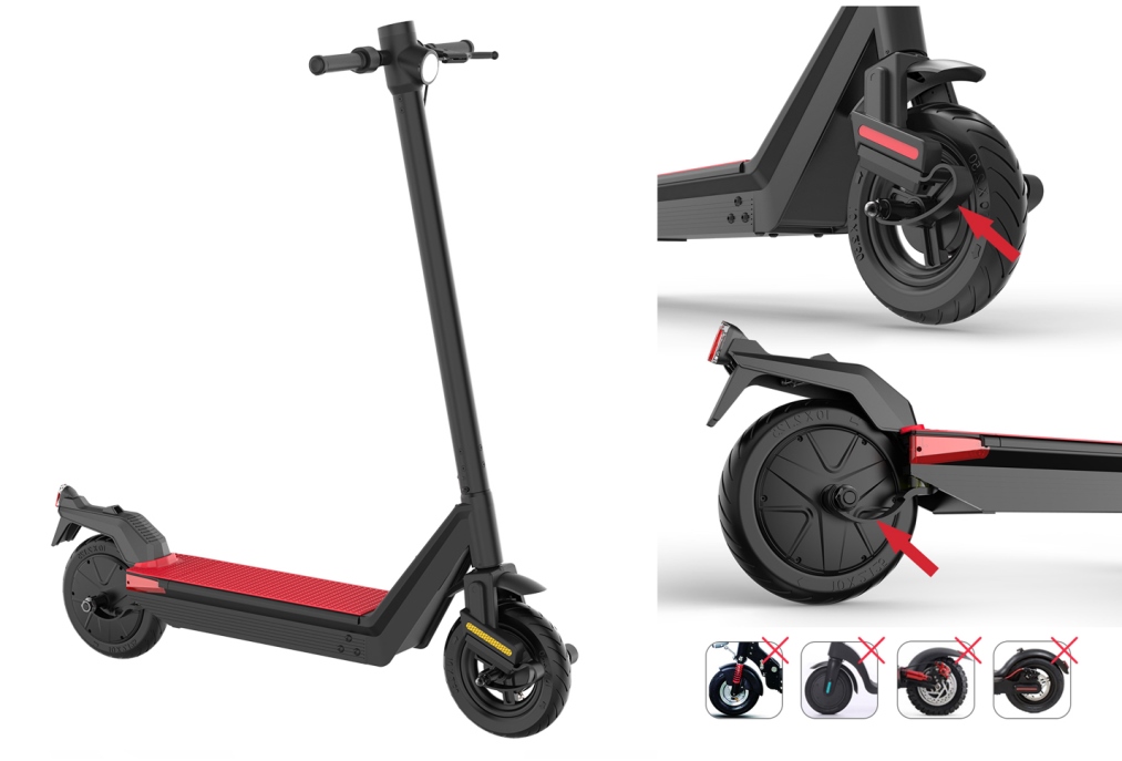 One of the electric scooter models with IoT firmware compatible with our app to start a scooter sharing business quickly